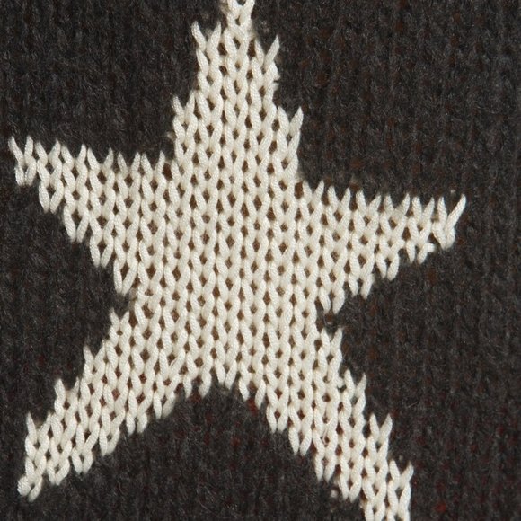 💥ICONIC💥Wildfox Seeing Stars Distressed Lennon Sweater in Vintage Dirty Black - Picture 12 of 12